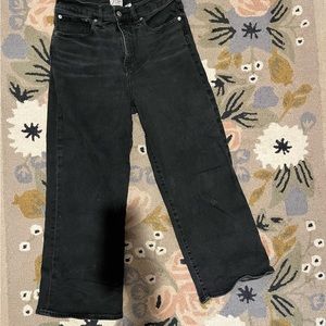 J. Crew slim wide leg black jean size 29